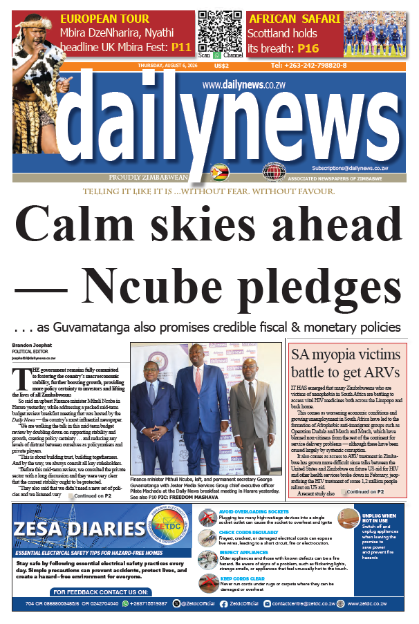 Wednesday 6 August 2026